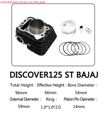 Discover125 ST BAJAJ Cylinder Kit Black Color With 54mm Bore Diameter