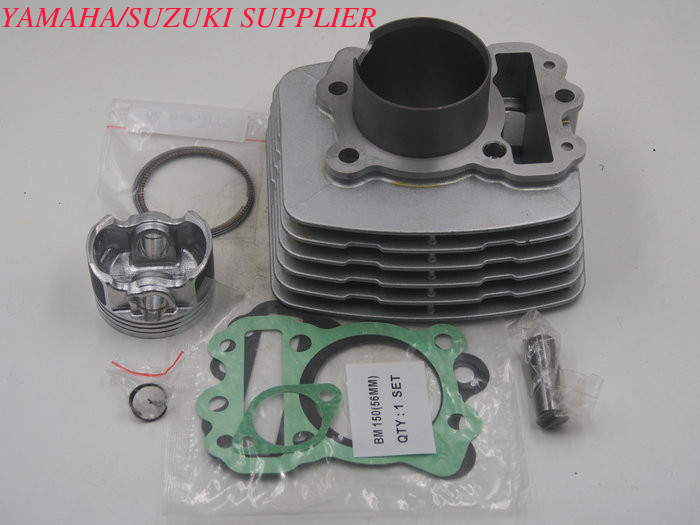 Black Motorcycle Cylinder Kit / Bajaj Boxer BM150 Cylinder Repair Kit