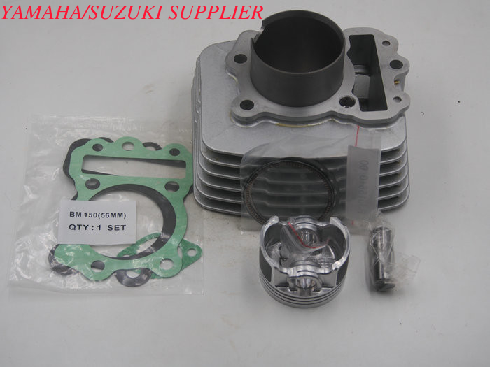 Black Motorcycle Cylinder Kit / Bajaj Boxer BM150 Cylinder Repair Kit