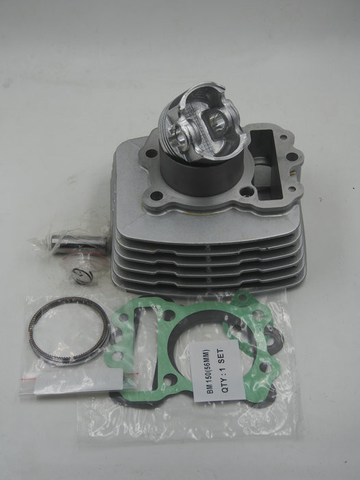 Black Motorcycle Cylinder Kit / Bajaj Boxer BM150 Cylinder Repair Kit