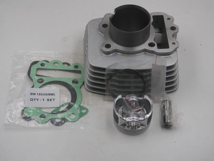 Black Motorcycle Cylinder Kit / Bajaj Boxer BM150 Cylinder Repair Kit